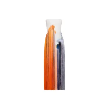 Oscar De La Renta Brushstroke-print Fringed Maxi Dress