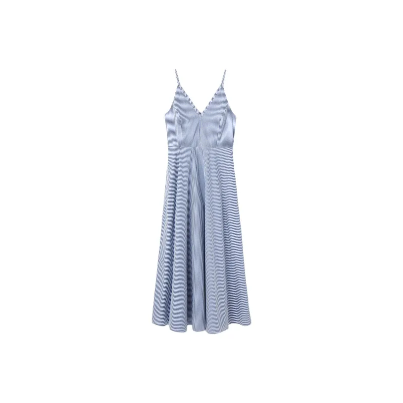 COS Slip Dresses Women's Blue/Stripes-0