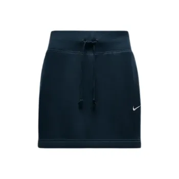 Nike Sportswear Phoenix Fleece Slim Mini Skirt Casual Short Skirts Women's Marine Blue