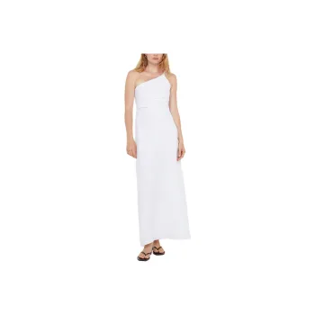 BEC+BRIDGE MELANIE ASYM MAXI DRESS Slip Dresses Women's WHITE/White