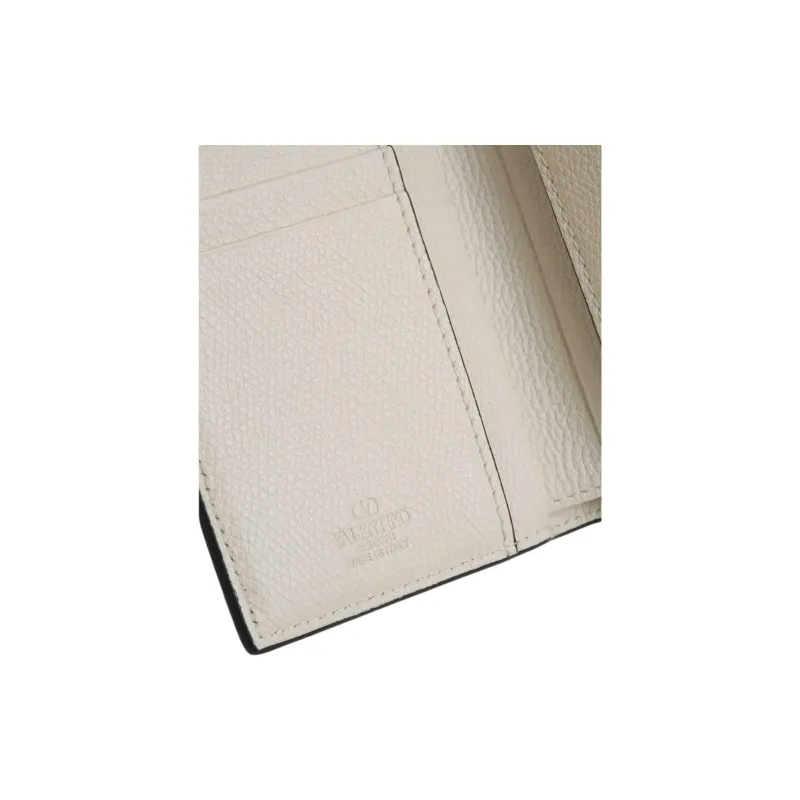 Valentino Calfskin Wallet Men's White-2