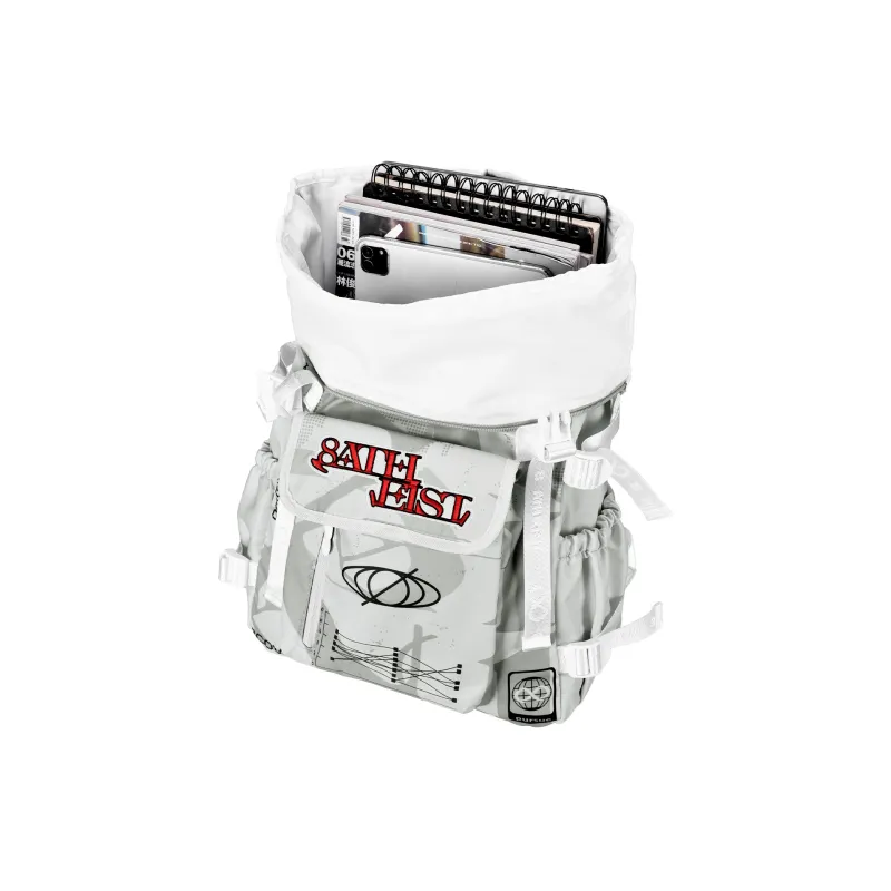 8atheist Polyester Backpack Unisex White-10