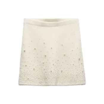 ZARA Casual Short Skirts Women's White