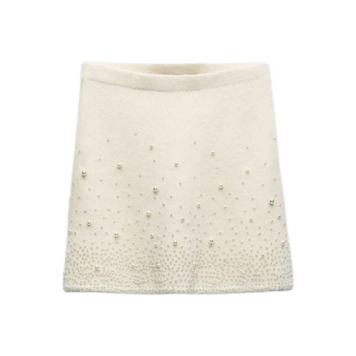ZARA Casual Short Skirts Women's White-0