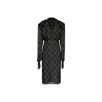 PRADA SS24 Long Sleeved Dress Women's Black