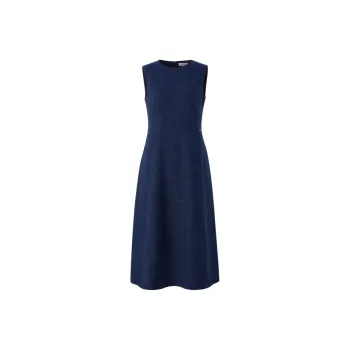 E.land Sleeveless Dress Women's Navy Blue