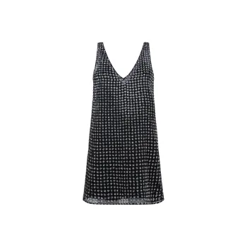 MaxMara All Over Embellished V Neck Dress