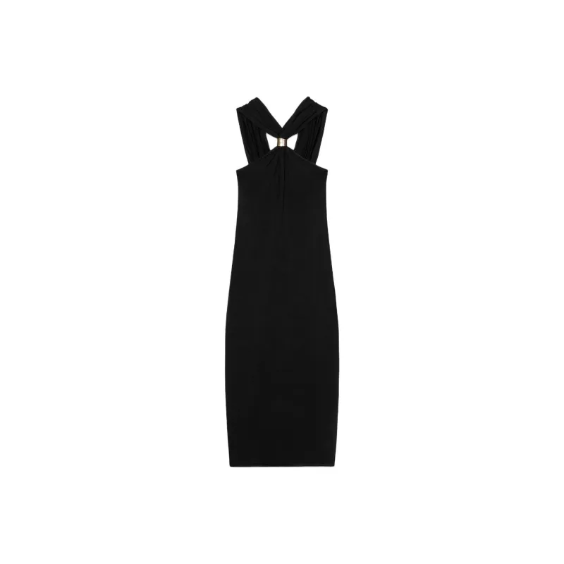 ZARA Slip Dresses Women's Black-0