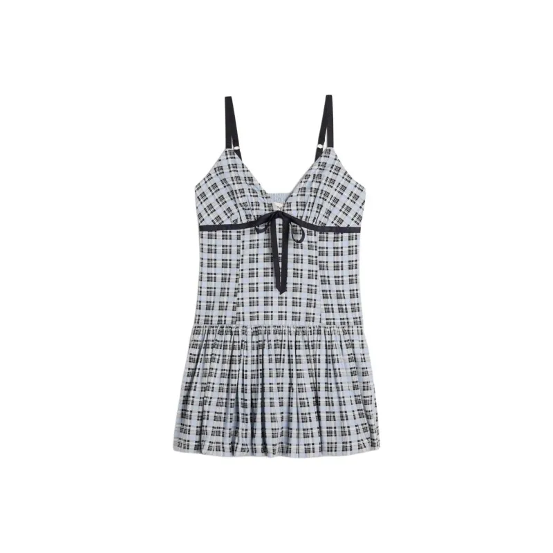 Hollister Slip Dress Women's Black White-0