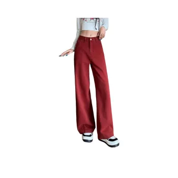MPOX Jeans Women's Ancora Red Ankle Length