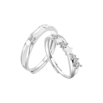Lao Feng Xiang S925 Silver Rings Unisex