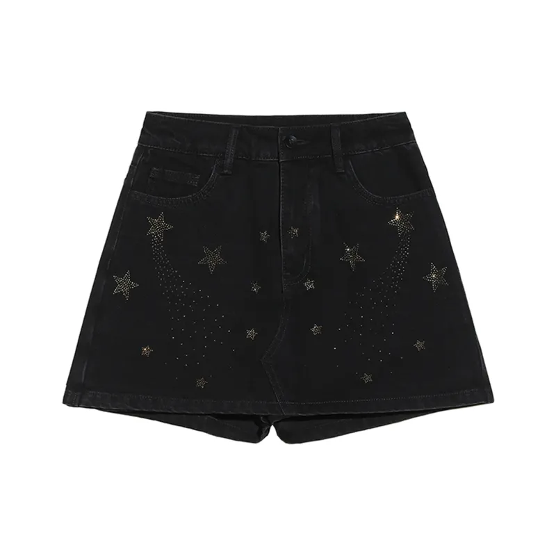 TCH Casual Short Skirts Women's Black-0