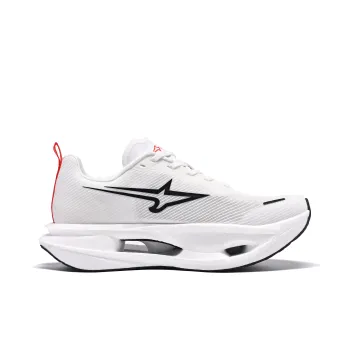 LEBUZHE Running Shoes Unisex Low Top White, Black