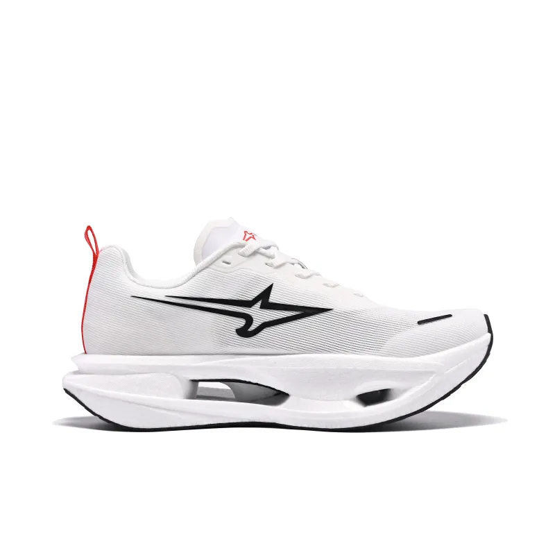 LEBUZHE Running Shoes Unisex Low Top White, Black-0