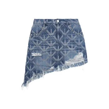 BOY BY BOY Denim Short Skirts Women's Blue