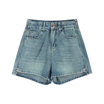 MINCOCROSEPEPPAR Denim Shorts Women's Vintage Blue