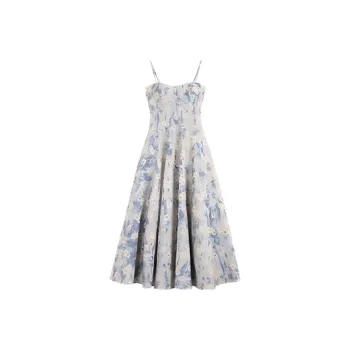 ABBY GODDESS Slip Dress Women's Light Blue