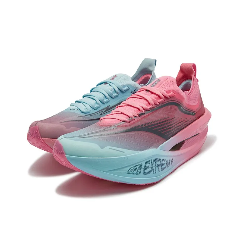 361° Feidiao Future 2.0 Shock Absorbers Slip Resistant Breathable Low Top Casual Running Shoes Unisex Blue Pink-2