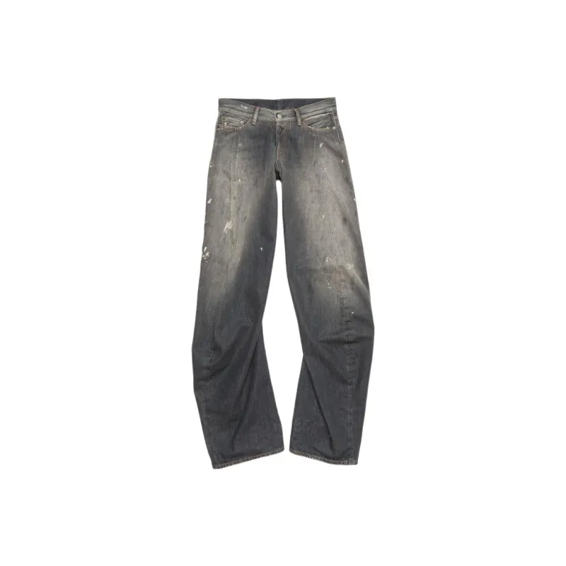 Acne Studios Loose Fit Jeans 'Black'-0