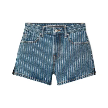 Alexander Wang Denim Shorts Women's Dark Blue