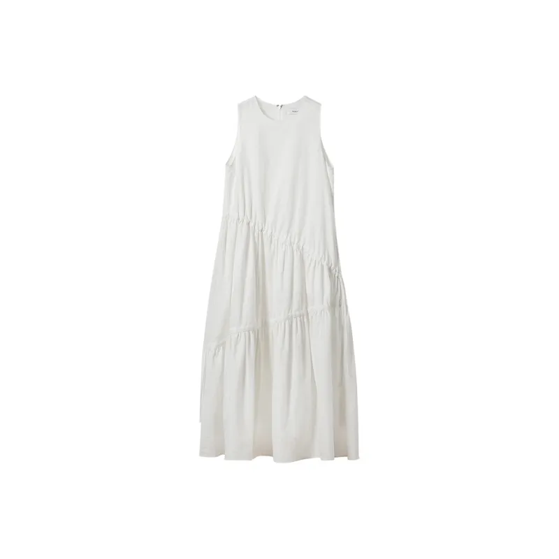 NancyCavally Sleeveless Dress Women's White-0