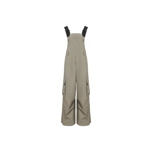 URBAN REVIVO Overalls Women's Khaki Green