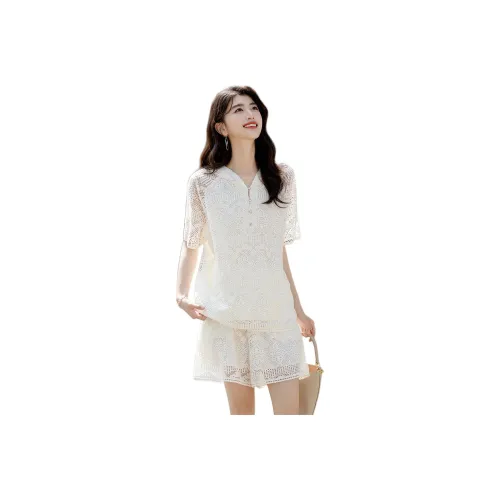Dme Casual Suits Women's Ecru