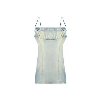 DIESEL De Ellit S Zip Detailed Denim Dress