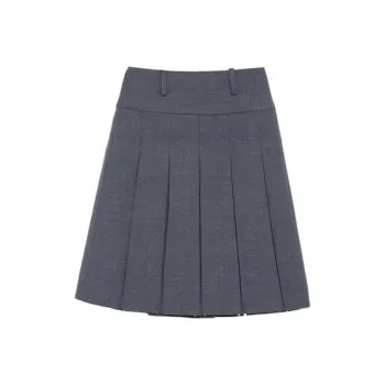 Fax Copy Express Casual Long Skirts Women's Gray