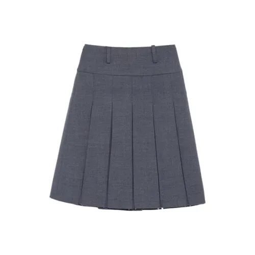 Fax Copy Express Casual Long Skirts Women's Gray