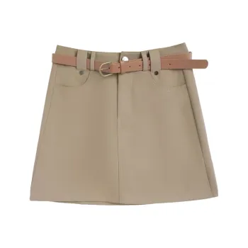 KEAB Casual Short Skirts Women's Khaki