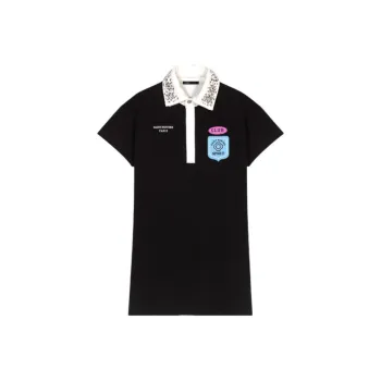 Maje Rhinestone embellished Polo Dress