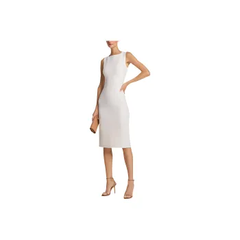 MICHAEL KORS Double Faced Stretch Wool Bouclé Sheath Dress