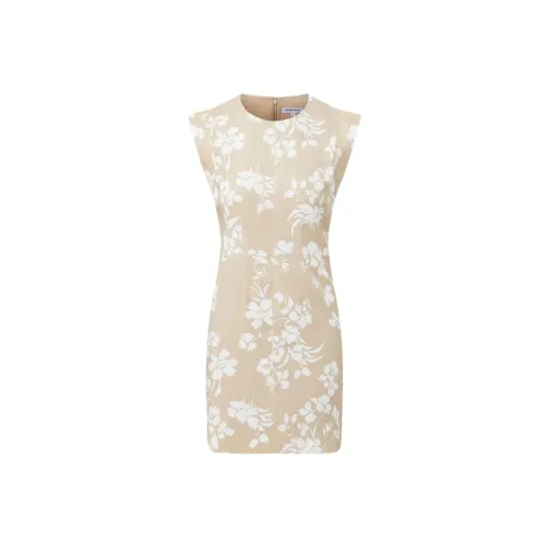 VERONICA BEARD FW24 Sleeveless Dress Women's Light Beige