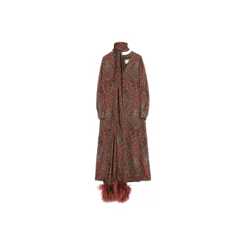 Valentino Voyage Imaginaire print Midi Dress