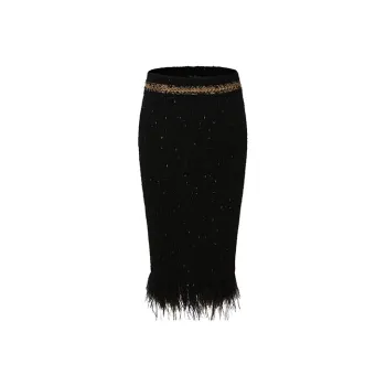 NANA JACQUELINE Casual Long Skirts Women's Black