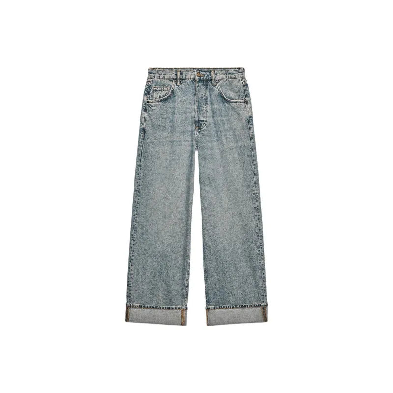 ZARA ZW Series Jeans Women's Blue/Gray-0