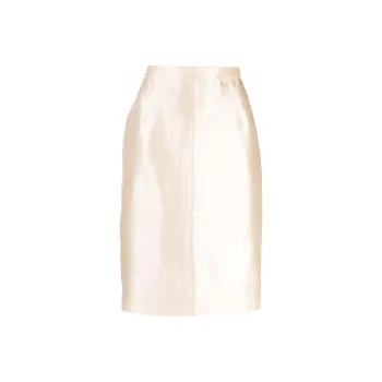 SAINT LAURENT 1990s High waisted Silk Skirt