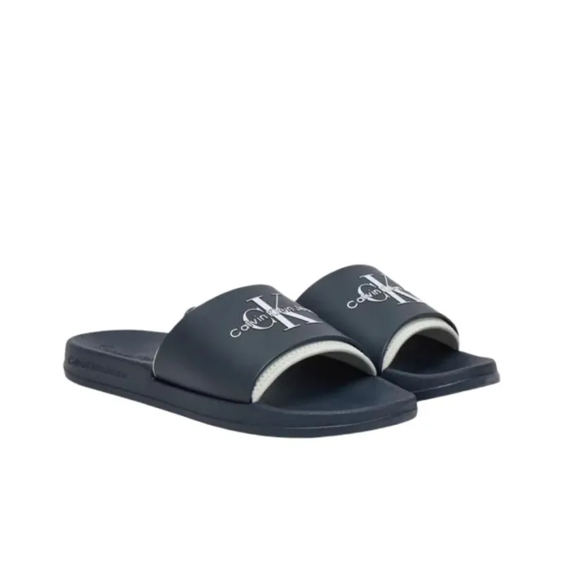 CKJ CALVIN KLEIN JEANS Slide Slippers Men's Dark Blue-2