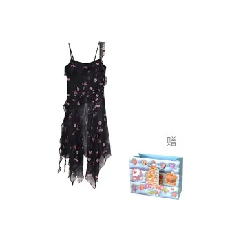 QUIET ANGEL Slip Dress Women's Black Dress