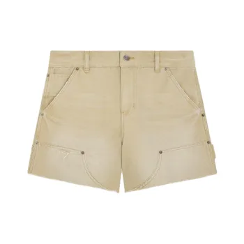 WE11DONE SS24 Denim Shorts Women's Beige