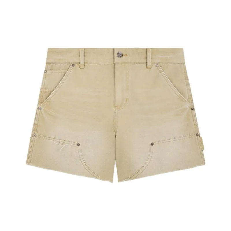 WE11DONE SS24 Denim Shorts Women's Beige-0