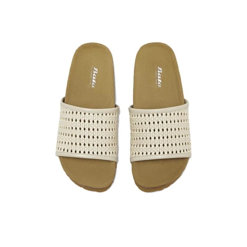 BATA Slide Slippers Women's Yellow , Yellow-6