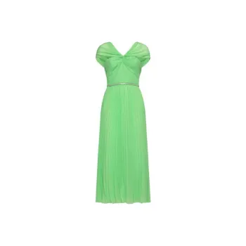 Self portrait V Neck Pleated Dress