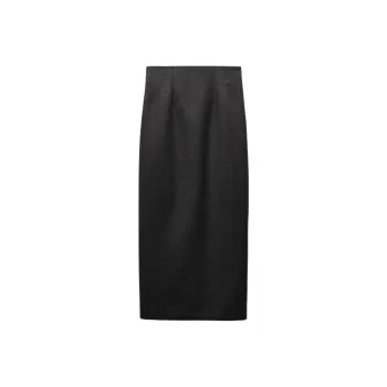 ZARA Casual Long Skirt Women's Coal Gray