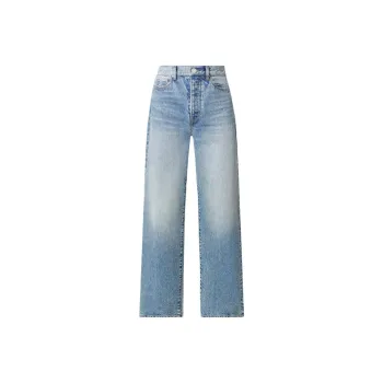 AMIRI High Waist Wide Leg Jeans
