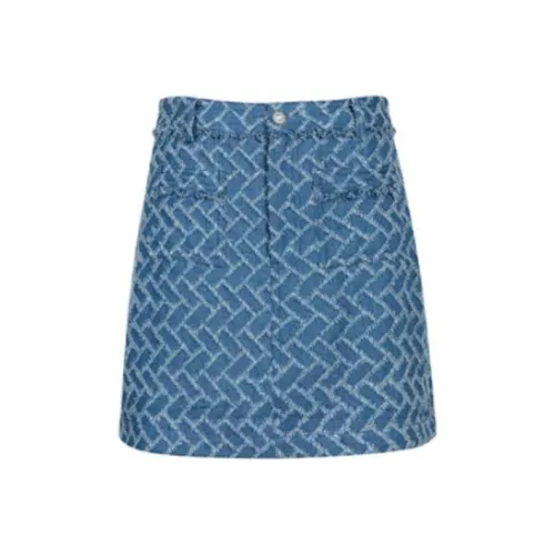LOFT SHINE Skirt Women's Denim Blue