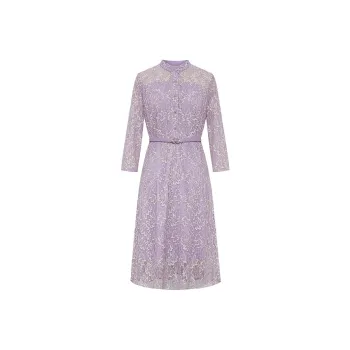 BBLLUUEE Long Sleeved Dress Women's Mist Purple