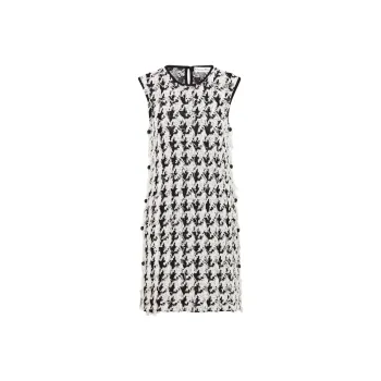 DIOR SS25 Sleeveless Dress Women's Black White