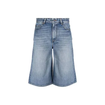 GANNI Denim Shorts Women's Blue